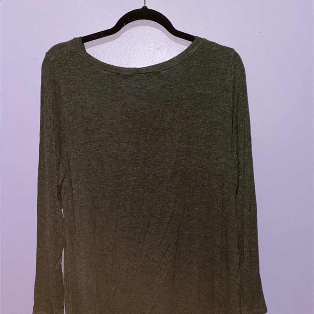 Grey T-shirt dress/ long sleeve oversized T-shirt